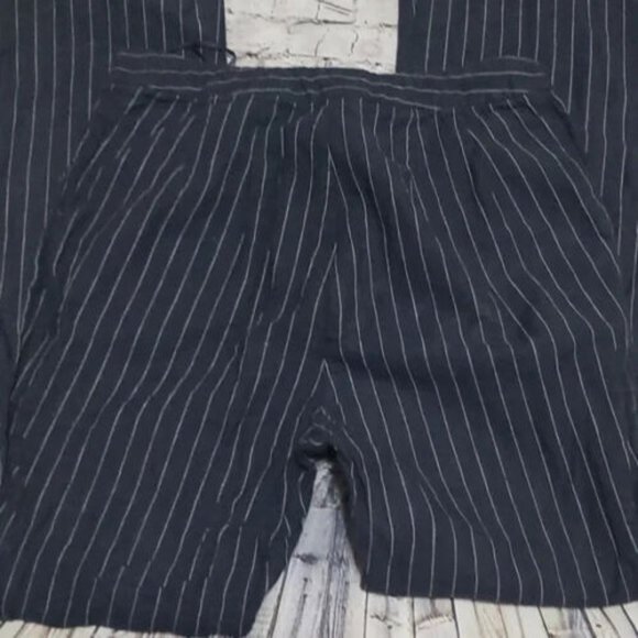 Finders keepers navy pinstripe flare pants lknw euc small summer spring … - Picture 4 of 5